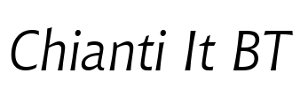 Chianti It BT Font Image