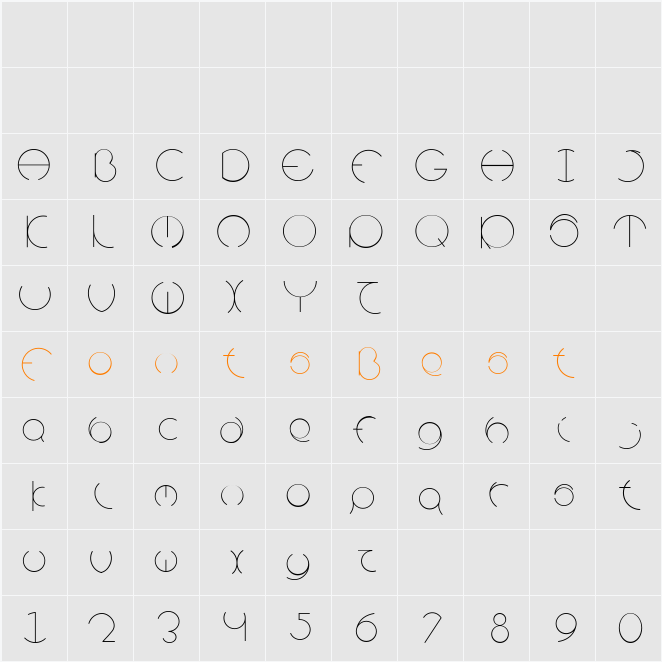 Circle Character Map
