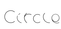 Circle Font Image