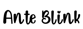 Ante Blink Font Image