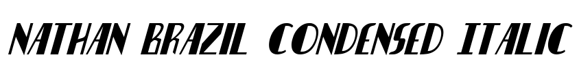Nathan Brazil Condensed Italic