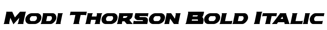 Modi Thorson Bold Italic