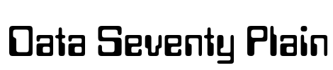 Data Seventy Plain Font Image