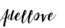 Adellove Font Image