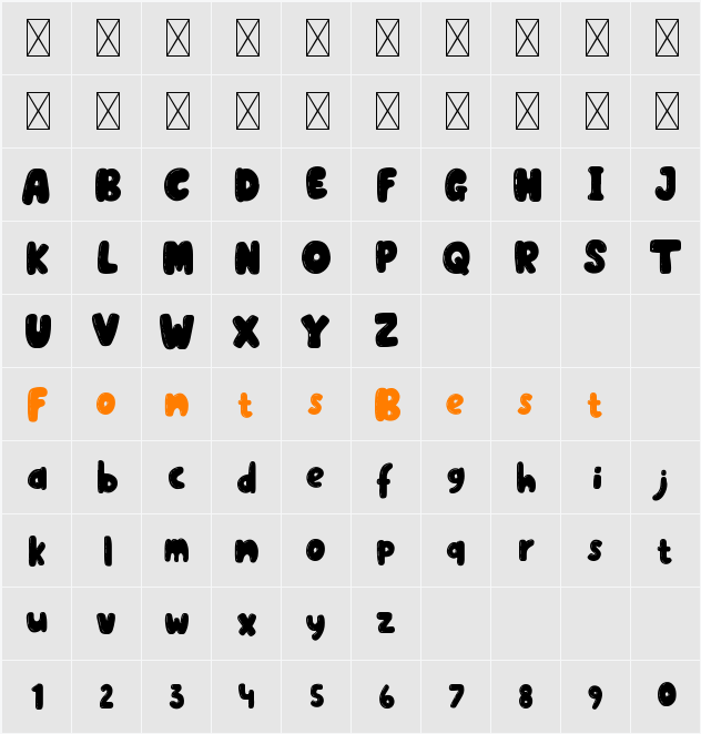 Beezybee Character Map