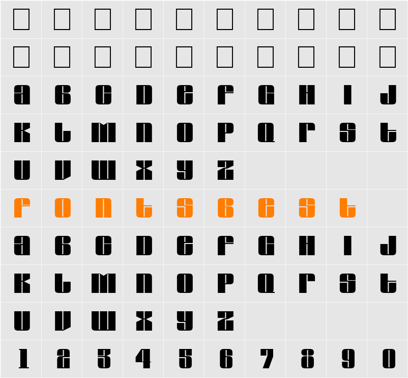 a_Globus Character Map