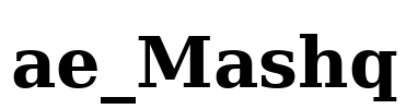 ae_Mashq Font Image