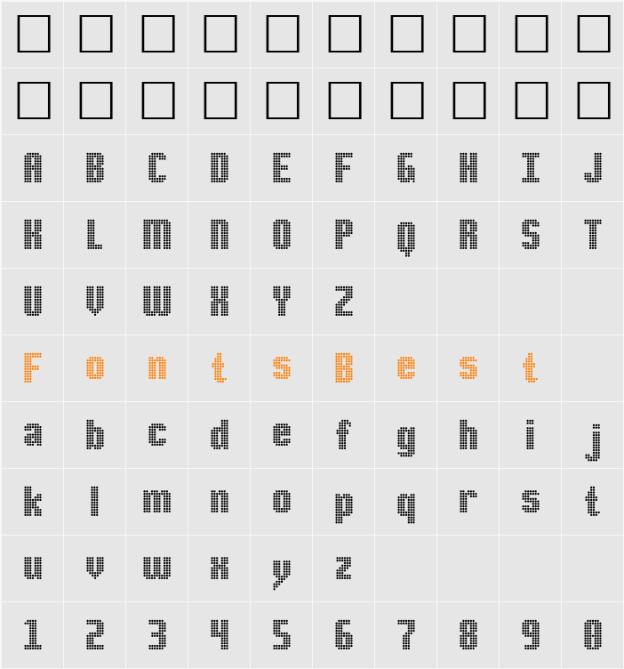DS-Point Character Map