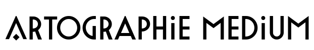 Artographie Medium Font Image