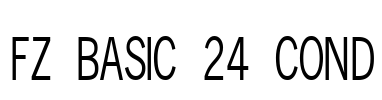 FZ BASIC 24 COND Font Image