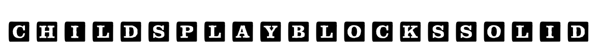 ChildsPlayBlocksSolid Font Image