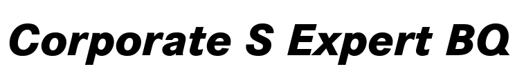 Corporate S Expert BQ Font Image
