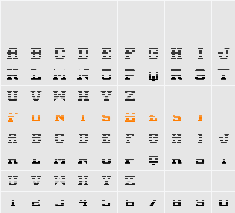 Interceptor Gradient Character Map