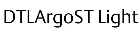 DTLArgoST Light Font Image