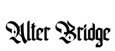 Alter Bridge Font Image