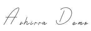 Ashirra Demo Font Image