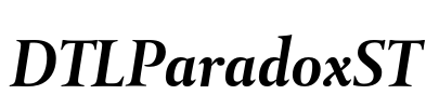 DTLParadoxST Font Image