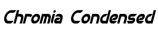 Chromia Condensed Font Image