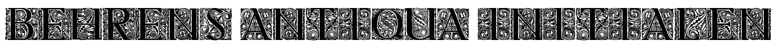 Behrens Antiqua Initialen Font Image