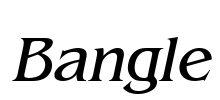 Bangle Font Image