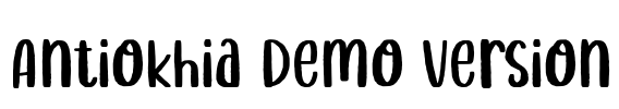 Antiokhia Demo Version Font Image