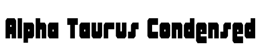 Alpha Taurus Condensed Font Image