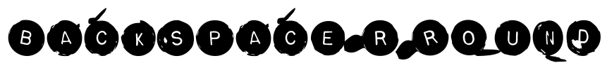 BackspacerRound Font Image