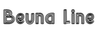 Beuna Line Font Image