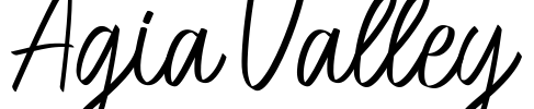 Agia Valley Font Image