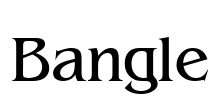 Bangle Font Image
