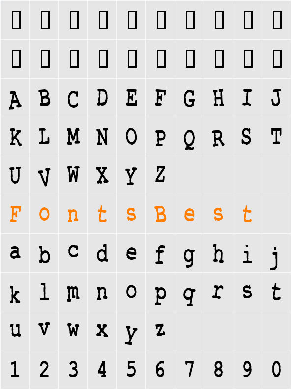 CK Corral Character Map