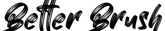 Better Brush Font Image