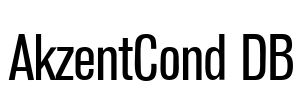 AkzentCond DB Font Image