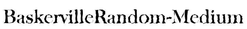 BaskervilleRandom-Medium Font Image