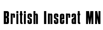 British Inserat MN Font Image