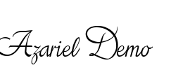 Azariel Demo Font Image