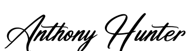 Anthony Hunter Font Image