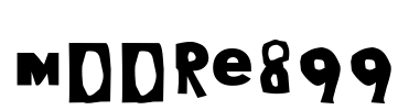 Moore899 Font Image