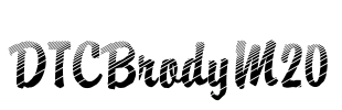 DTCBrodyM20 Font Image