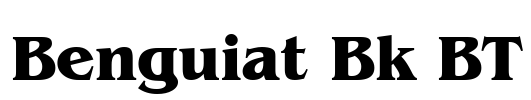 Benguiat Bk BT Font Image