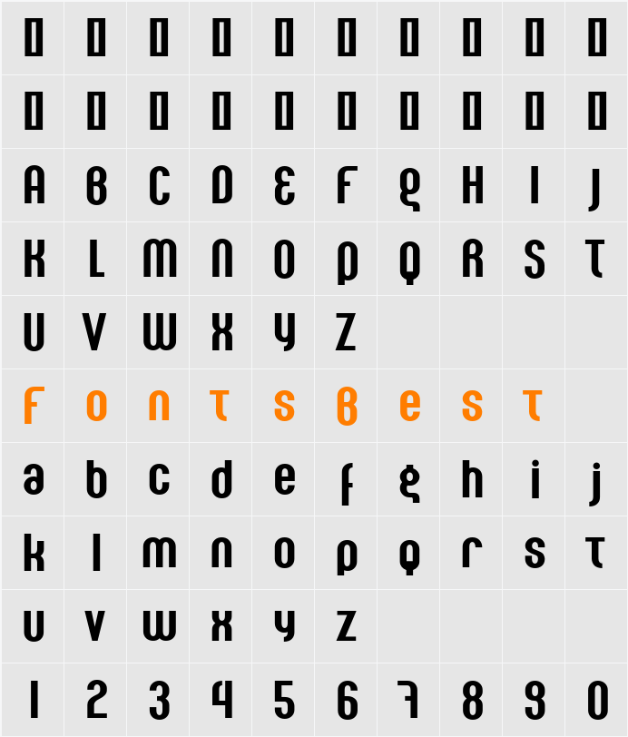 Seebad LT Std Bold Character Map