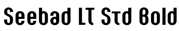 Seebad LT Std Bold Font Image