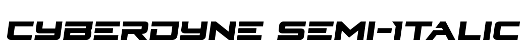 Cyberdyne Semi-Italic
