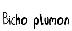 Bicho plumon Font Image
