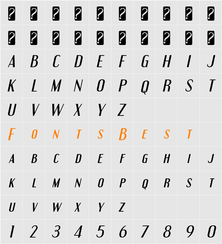 Engebrechtre Rg Character Map