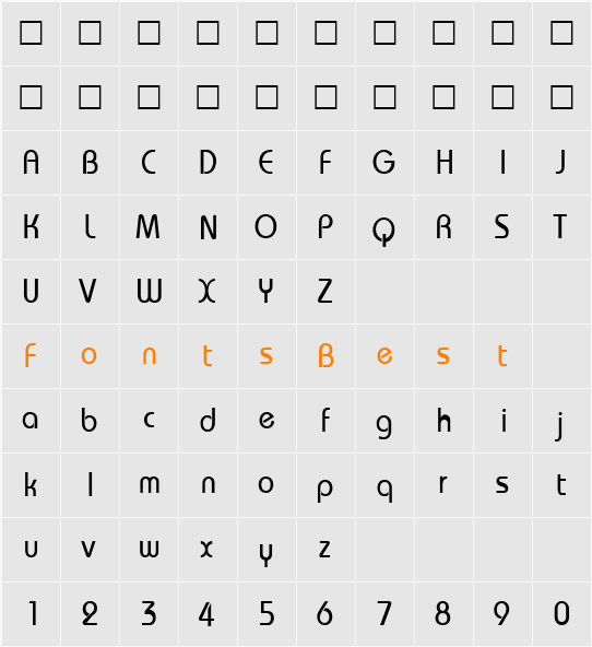 DS-Single Character Map