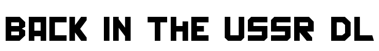 Back In The USSR DL Font Image