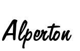 Alperton Font Image