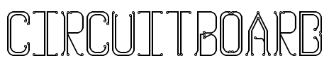 Circuitboard Font Image