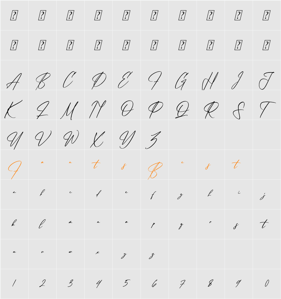 Brittanyhustle Character Map